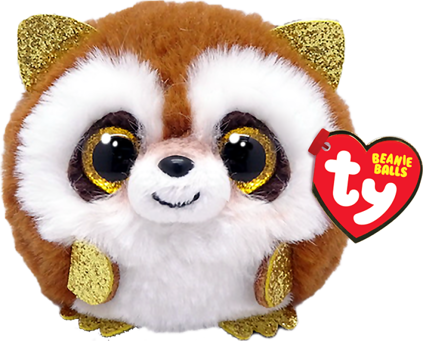 TY BEANIE BALLS PICKPOCKET RACCOON BALL