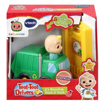 VTECH TOOT TOOT DRIVERS COCOMELON JJS RECYCLING TRUCK & TRACK