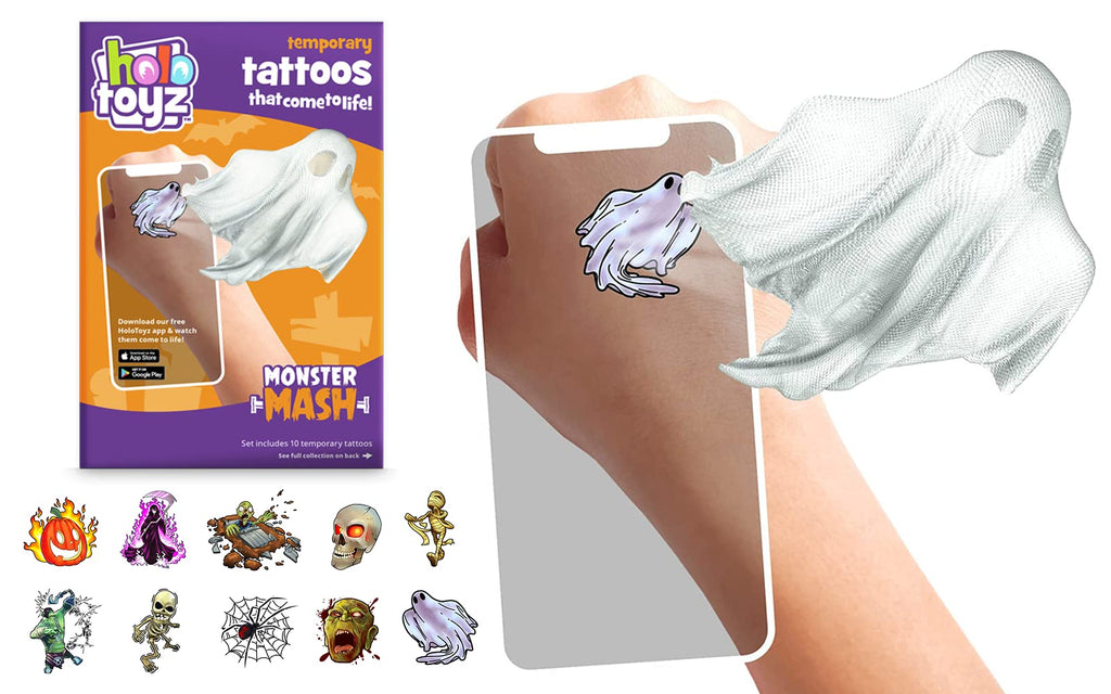 HoloToyz AR Temporary Tattoos  Monster Mash