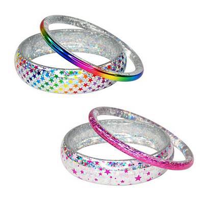 PINK POPPY SHINE LIKE A STAR BANGLE DUO