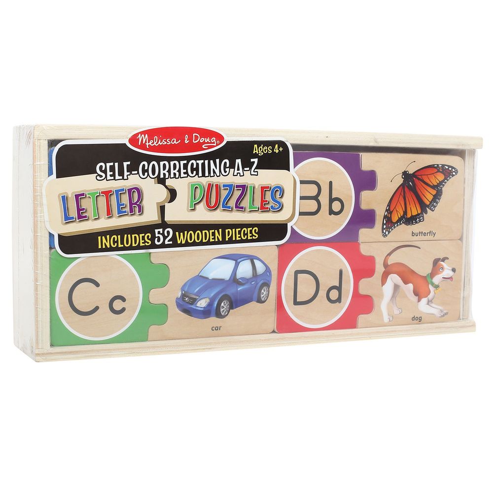 MELISSA & DOUG ALPHABET WOODEN PUZZLE CARDS