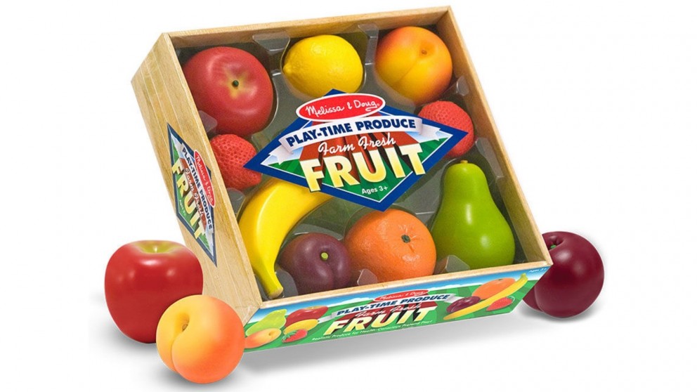 MELISSA & DOUG PLAY TIME FRUIT 9 PIECES