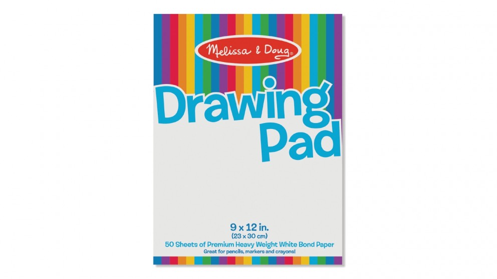 MELISSA & DOUG DRAWING PAPER PAD 9 X 12INCH 50 SHEETS