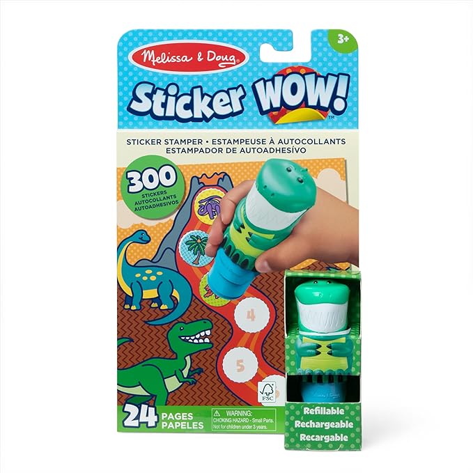 M&D STICKER WOW! ACITIVITY PAD SET DINOSAUR