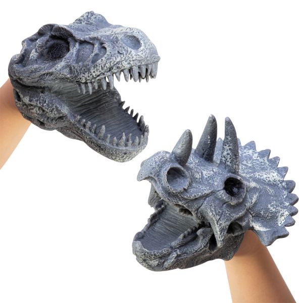 SCHYLLING DINO SKULL HAND PUPPETS ASST