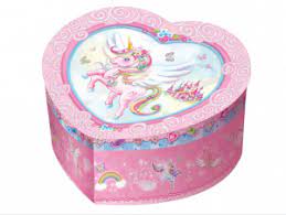 T66415 MUSIC JEWELRY BOX UNICORN