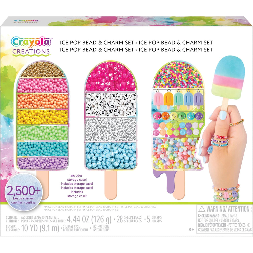 CRAYOLA CREATIONS ICE POP BEAD & CHARM SET