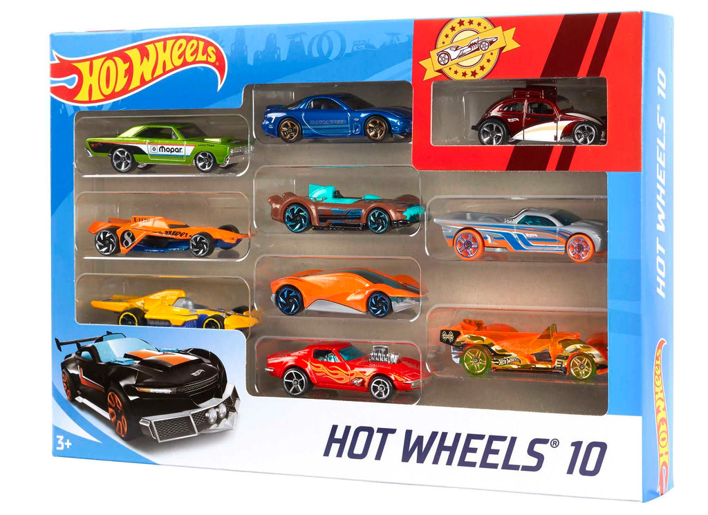 HOT WHEELS BASIC 10 CAR PACK ASST