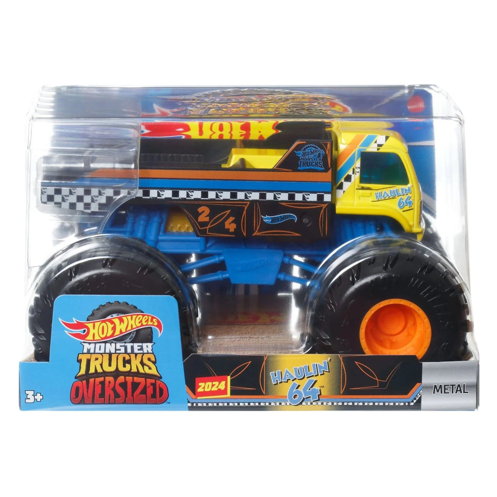 FYJ83 Hot Wheels Monster Trucks Oversized Haulin 64