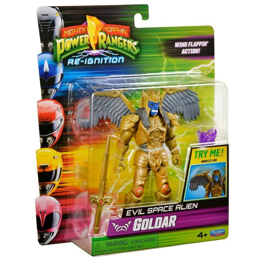 Mighty Morphin Power Rangers Auto-Morphin Figures - Goldar