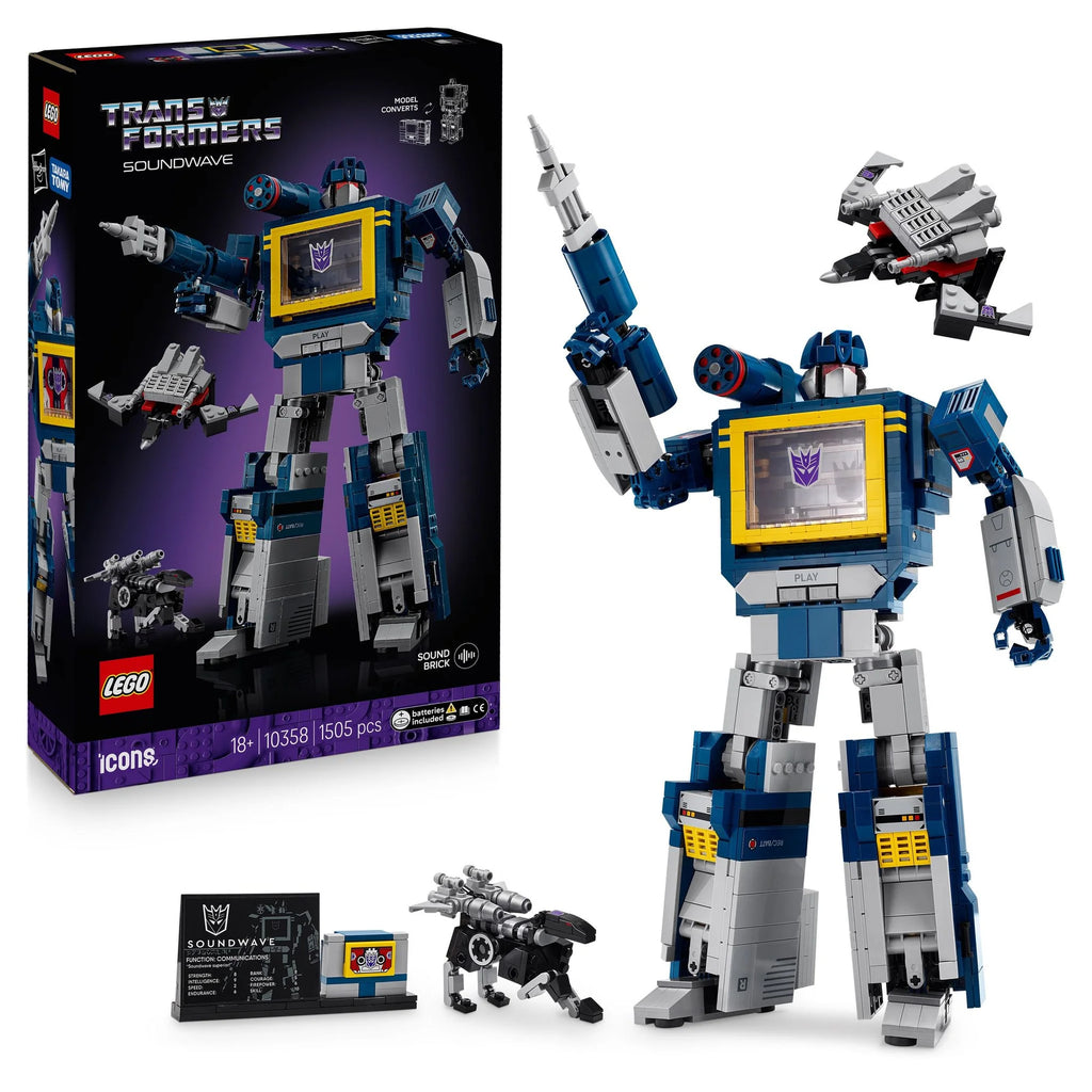 10358 LEGO ICONS TRANSFORMER SOUNDWAVE V29