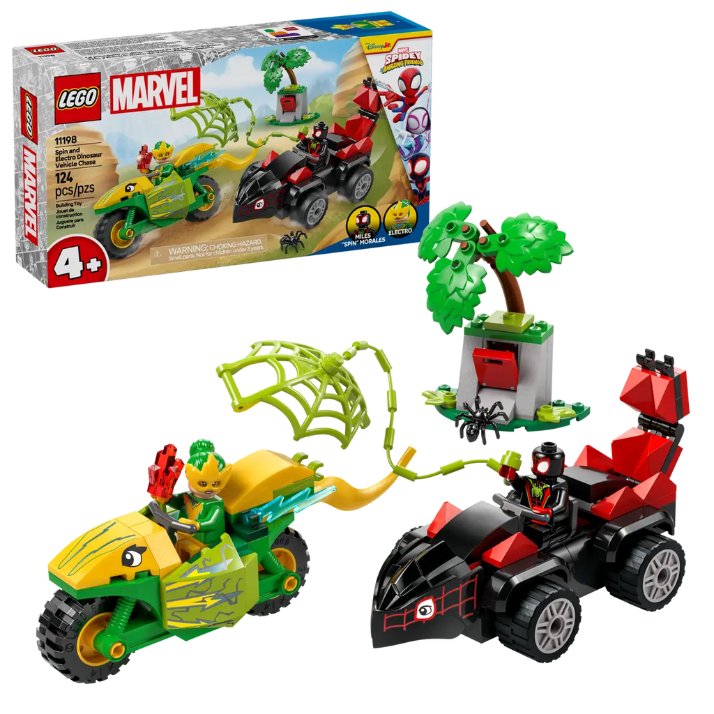 11198 LEGO MARVEL Spin and Electro Dinosaur Vehicle Chase