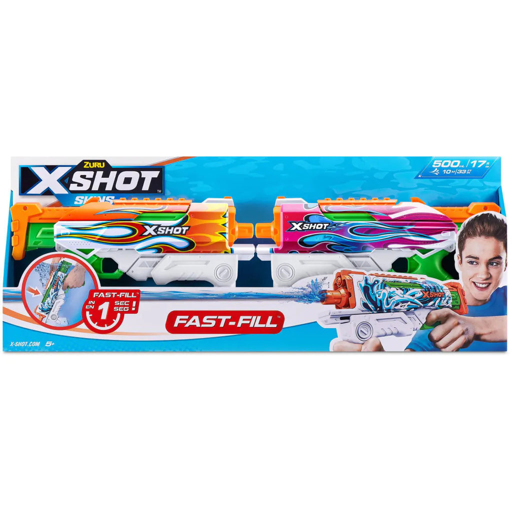 ZURU XSHOT WATER FAST FILL SKINS HYPERLOAD 2 PACK