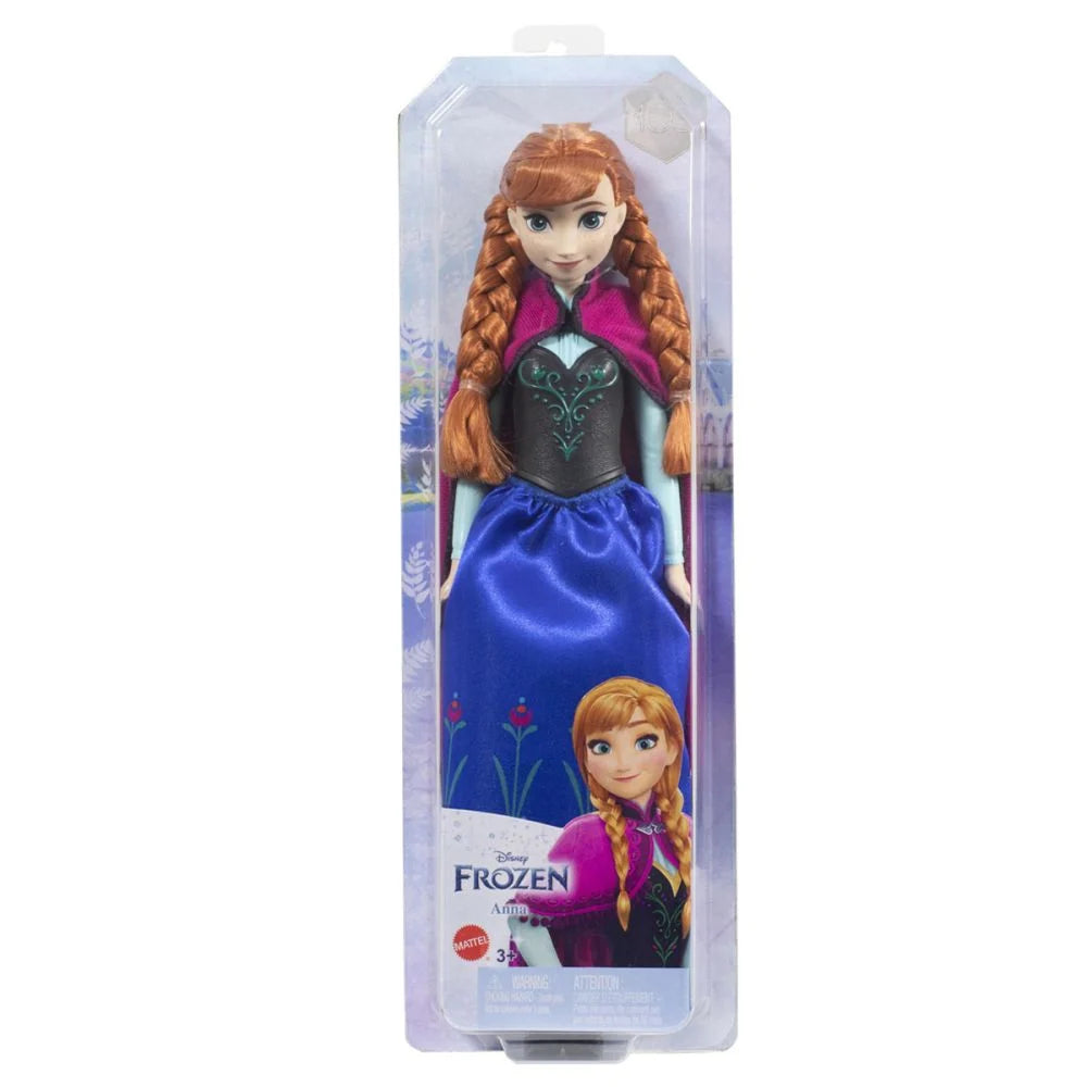 HLW46 DISNEY FROZEN CORE FASHION DOLL ANNA IN BLUE DRESS