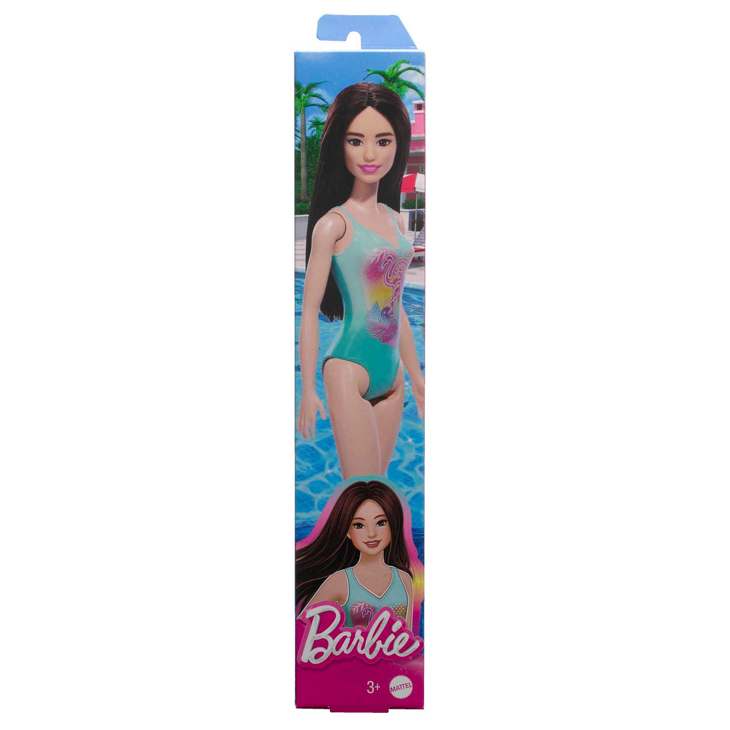 DWJ99 BARBIE BEACH DOLL TROPICAL BLUE SWIMSUIT