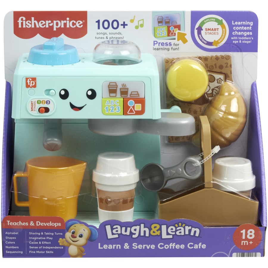 Fisher-Price Laugh Learn Learn Serve Coffee Cafe – KIDSGOODS