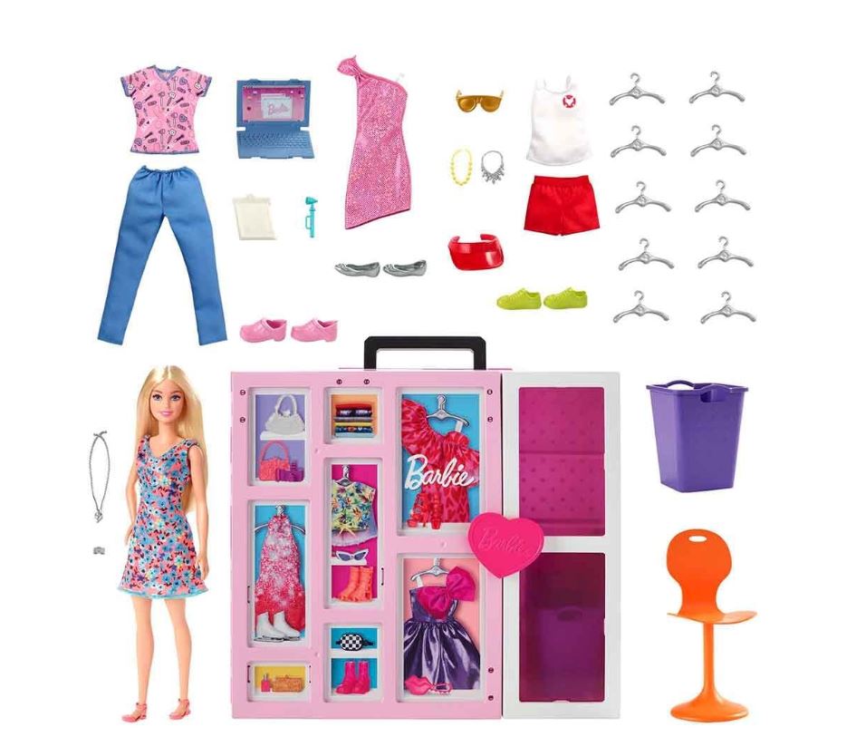 BARBIE DREAM CLOSET WITH DOLL