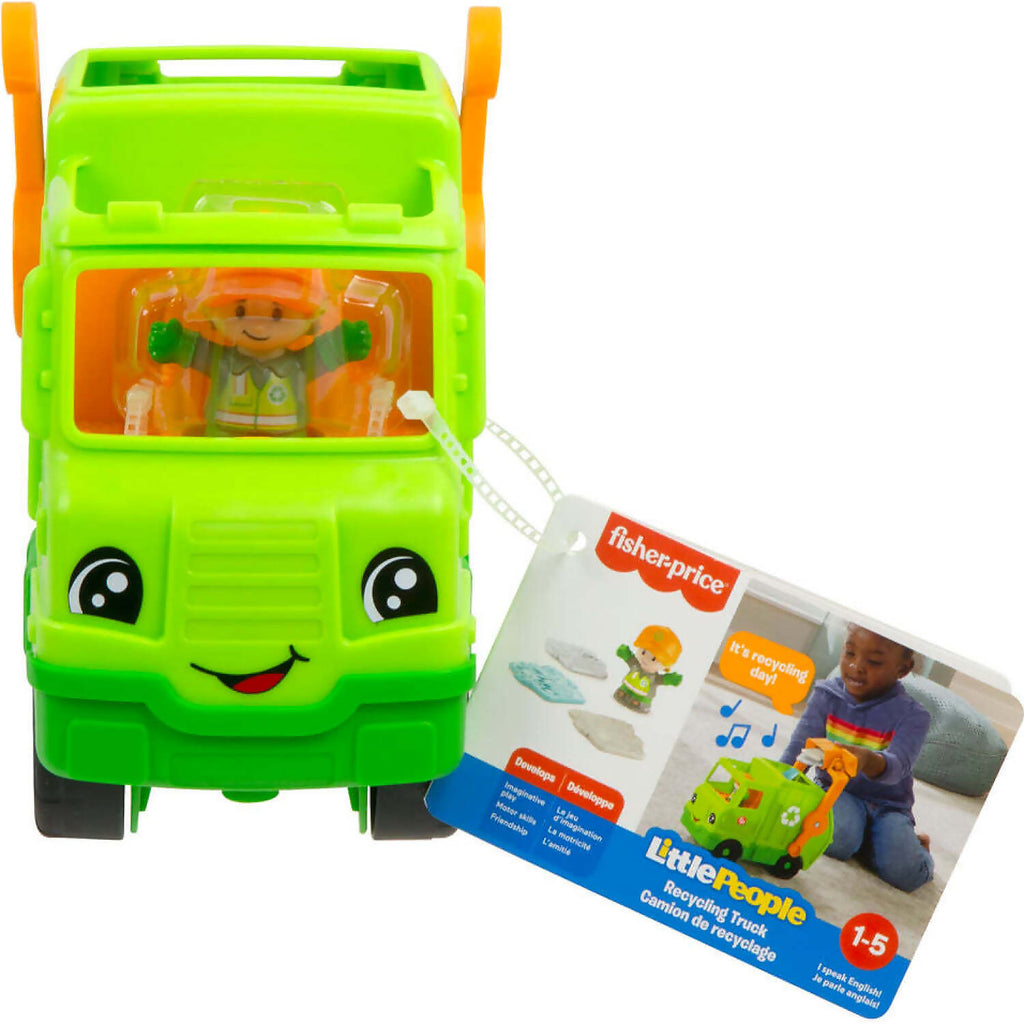 HXC10 FISHER PRICE LITTLE PEOPLE RECYCLING TRUCK