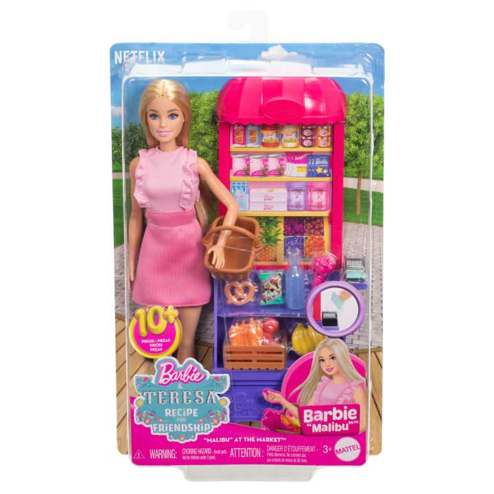 Barbie and Teresa Recipe for Friendship Malibu at the Market Doll & Playset