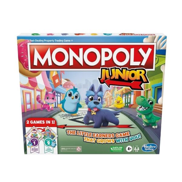 MONOPOLY JUNIOR 2 IN 1 GAMES