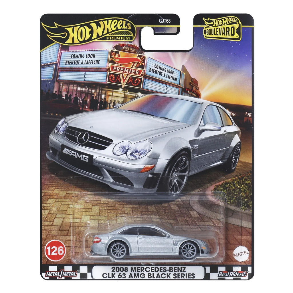 GJT68 HOT WHEELS BOULEVARD 126 2008 Mercedes-Benz CLK 63 AMG Black Series