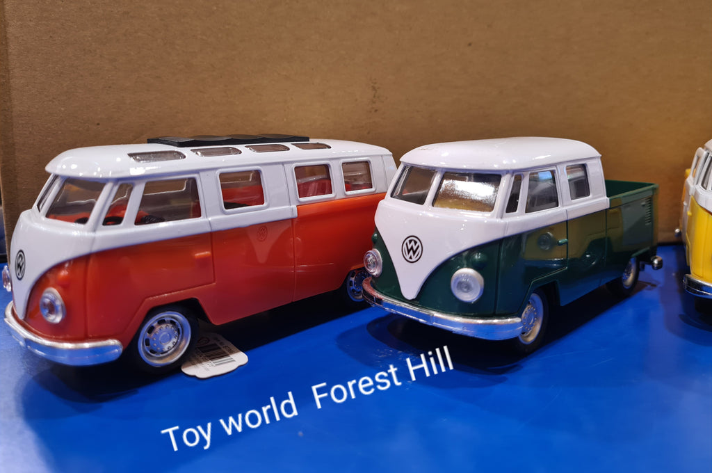 DIE CAST PULLBACK KOMBI VAN ASST 12.5cm