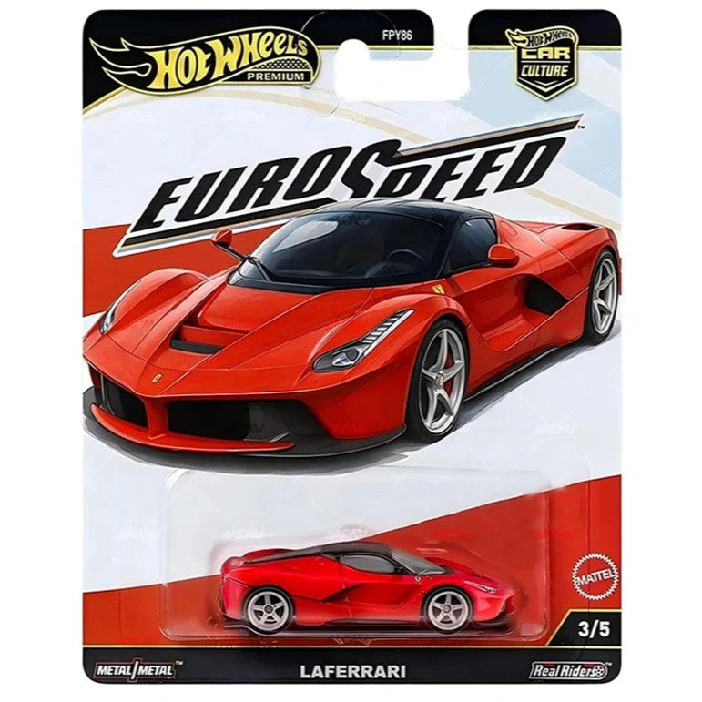 FPY86 HOT WHEELS PREMIUM CAR CULTURE EUROSPEED 2025 LAFERRARI