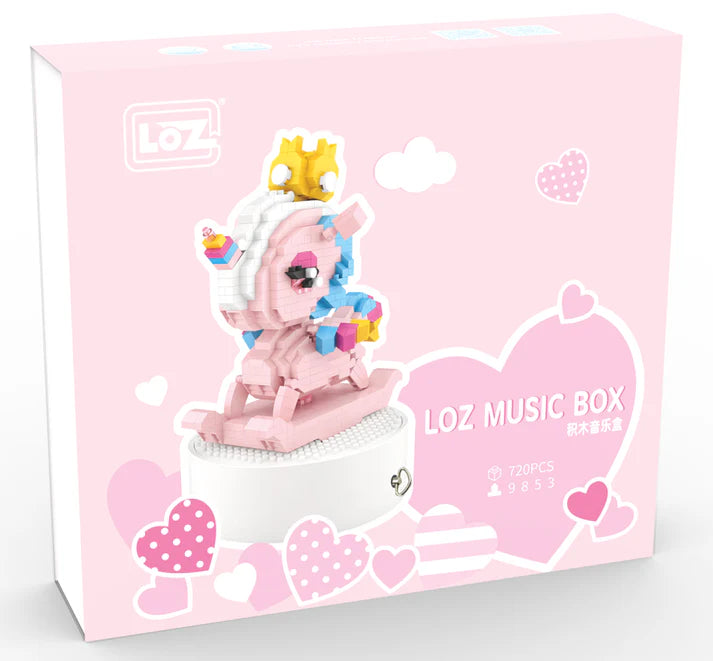 9853 LOZ UNICORN MUSIC BOX