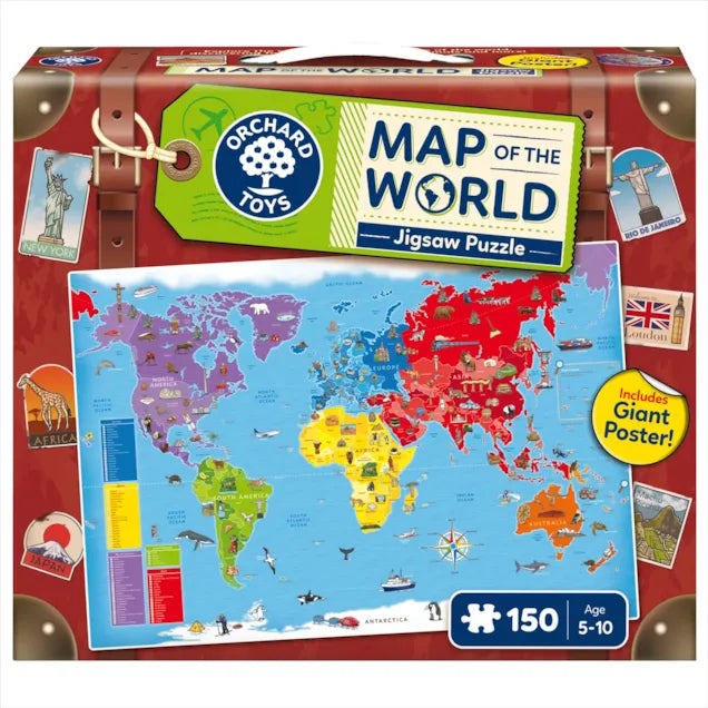 Orchard Toys Map of the World Jigsaw Puzzle 150pc