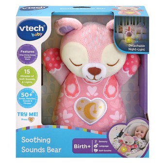 VTECH SOOTHING SOUNDS BEAR PINK