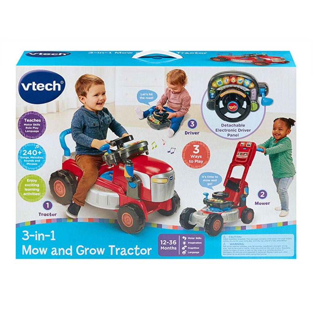 VTECH 3 IN 1 MOW AND GLOW TRACTOR