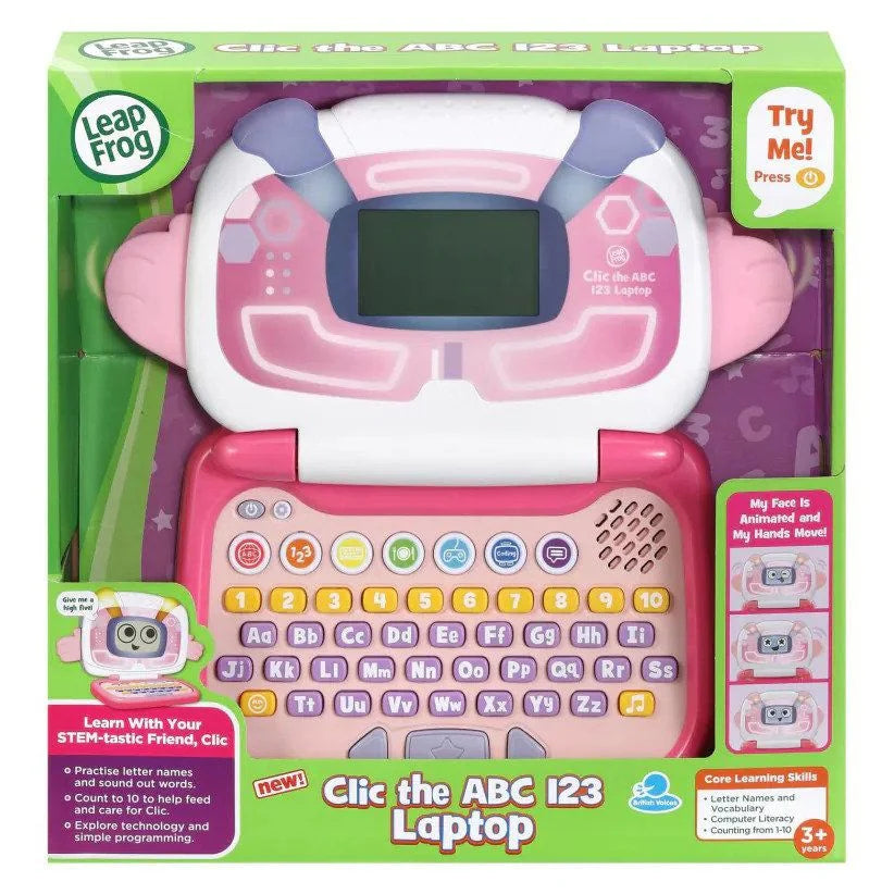 LEAP FROG CLIC THE ABC 123 LAPOTP PINK