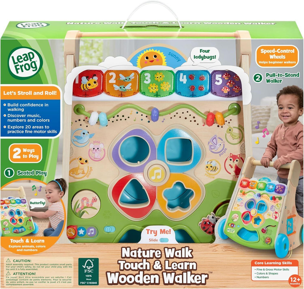 LEAP FROG NATURE WALK TOUCH & LEARN WOODEN WALKER