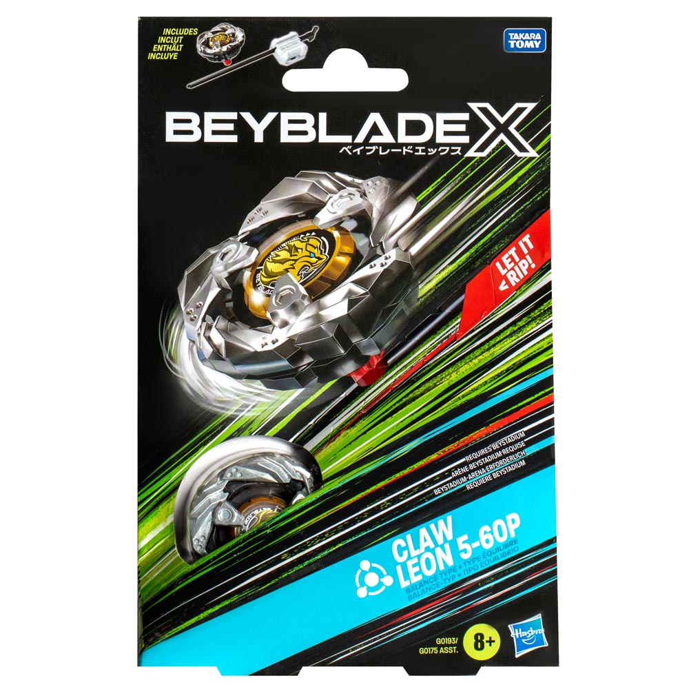 G0175 BEYBLADE X STARTER PACK TOP CLAW LEON 5-60P