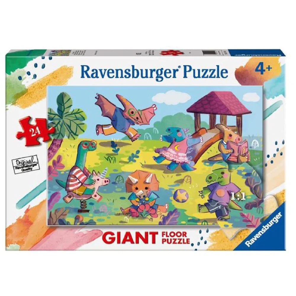 RAVENSBURGER DINOSAURS AT PLAYGROUND SUPERSIZE 24PC