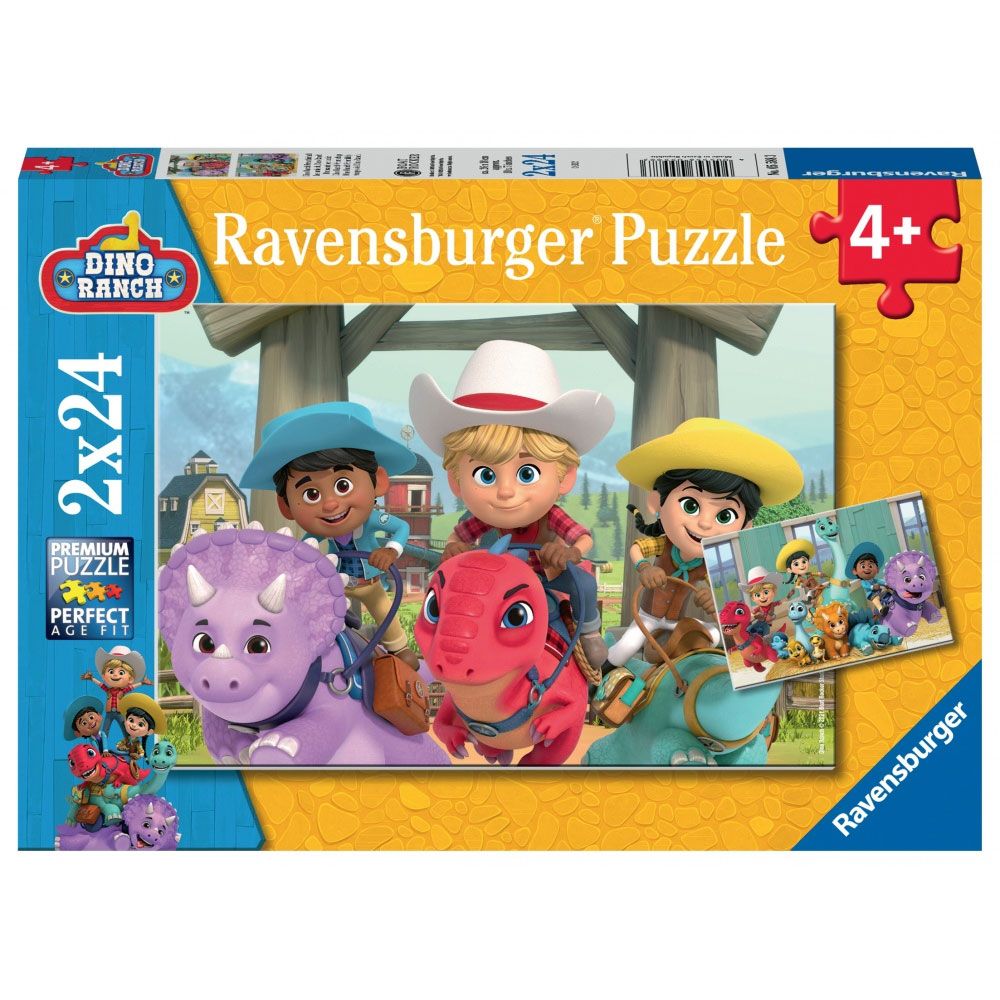 RAVENSBURGER DINO RANCH FRIENDSHIP 2X24PC