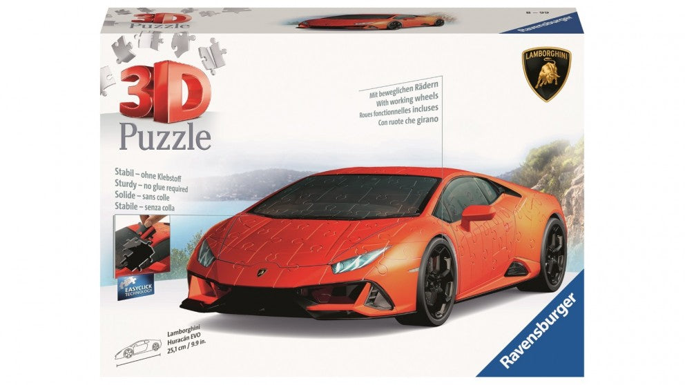 RAVENSBURGER Lamborghini Huracan Evo 3D Puzzle 108pc