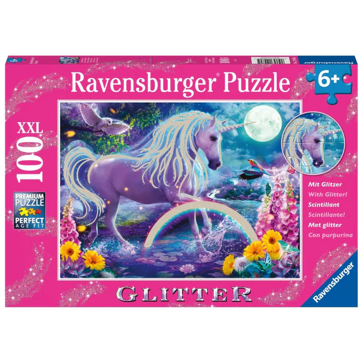 RAVENSBURGER GLITTER UNICORN 100PC