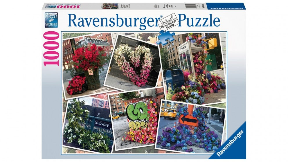 RAVENSBURGER NYC Flower Flash Puzzle 1000pc