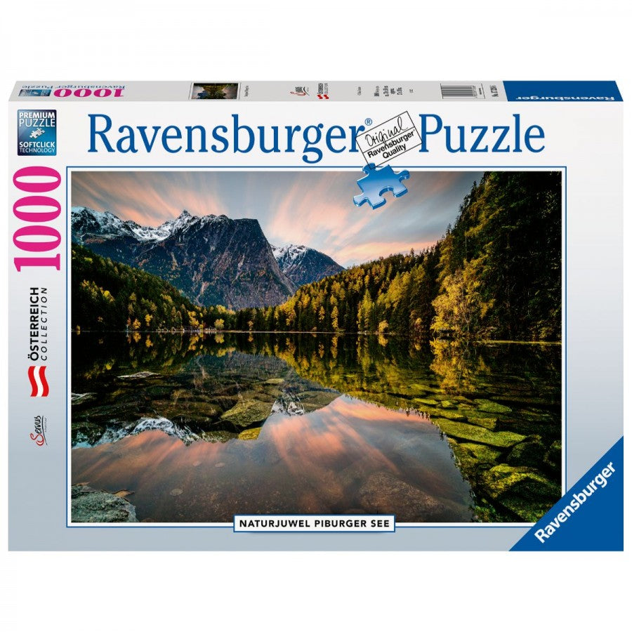 RAVENSBURGER NATURES JEWEL : PIBURGER LAKE 1000PC