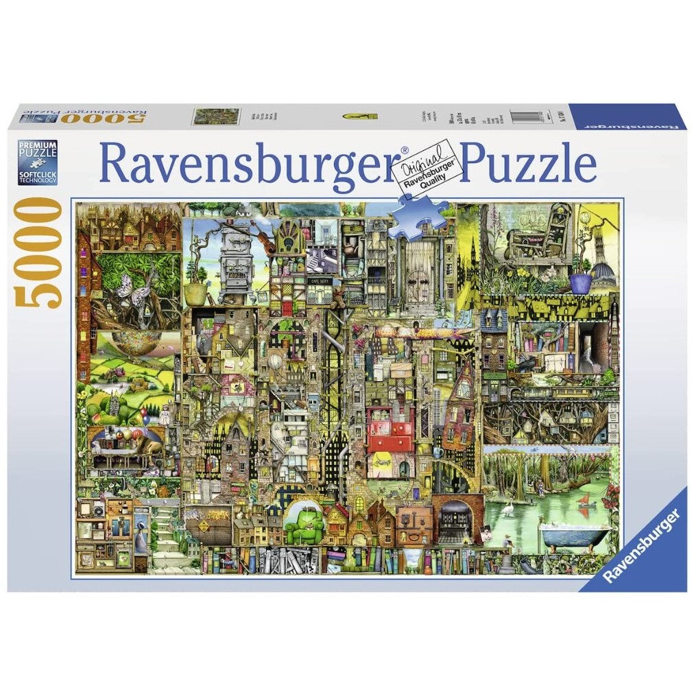 RAVENSBURGER COLIN THOMPSON BIZARRE TOWN 5000PC