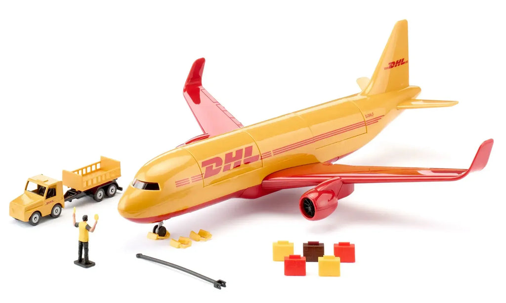 SIKU DHL CARGO AIRCRAFT WITH ACCESSORIES