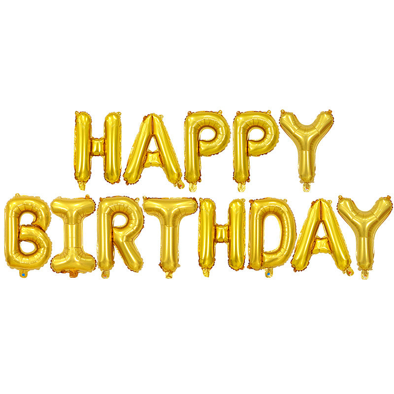 FOIL BALLOON HAPPY BIRTHDAY GOLDEN