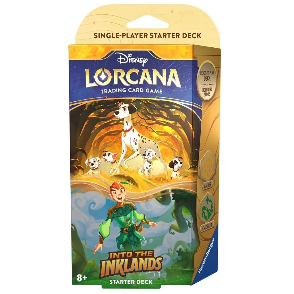 DISNEY LORCANA TCG S3 INTO THE INKLANDS STARTER DECK – AMBER & EMERALD