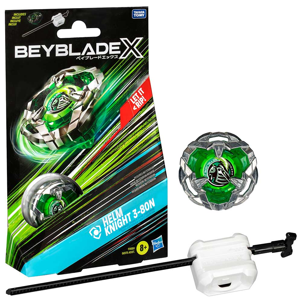 G0175 BEYBLADE X STARTER PACK TOP HELM KNIGHT 3-80N