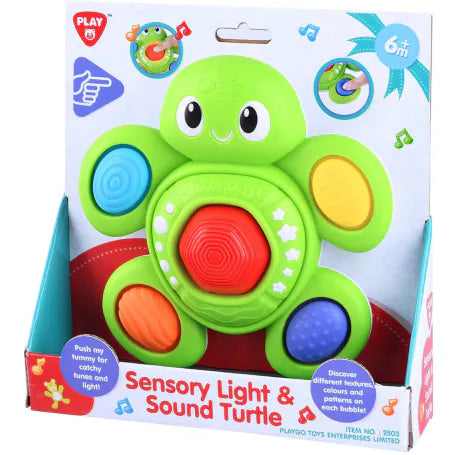 PLAYGO TOYS ENT. LTD. SENSORY LIGHT & SOUND TURTLE B/O