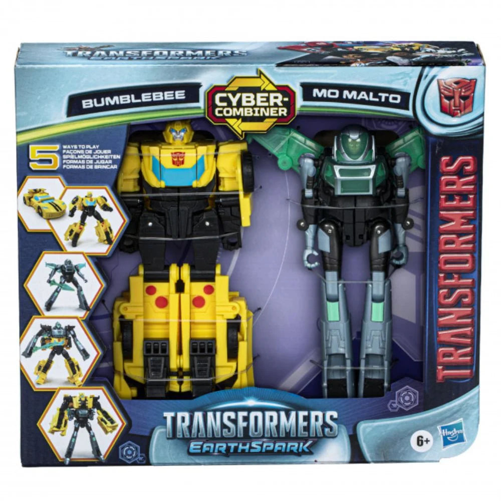 TRANSFORMERS EARTHSPARK CYBER-COMBINER  BUMBLEBEE MO MALTO