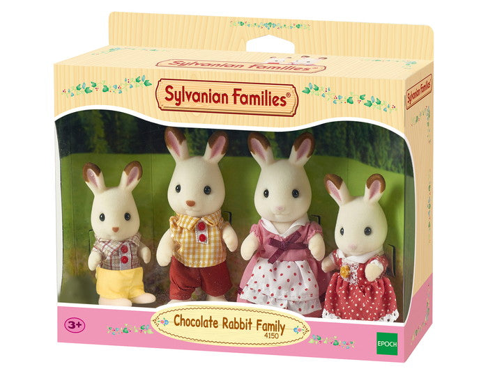 SYLVANIAN FAMILIES NEW CHOCOLATE RABBIT FAMILY