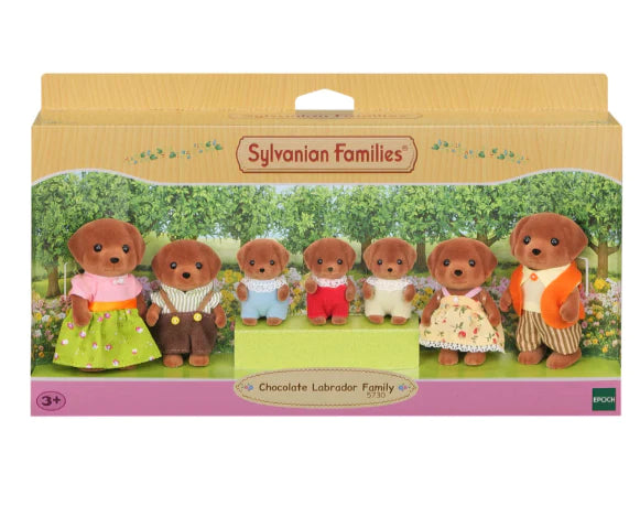 SYLVANIAN FAMILIES CHOCOLATE LABRADOR FAMILY