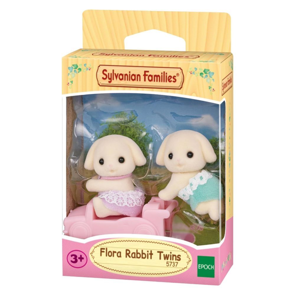 SYLVANIAN FAMILIES FLORA RABBIT TWINS